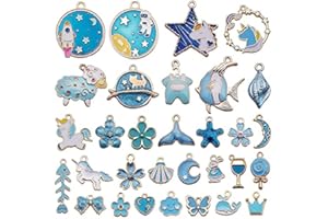 CENRONG Ciondoli Assortiti Smaltati 100 Pezzi Ciondoli di Creazione di Gioielli per Collane, Bracciali, Gioielli, Borse e Orecchini Decorazioni Fai da te