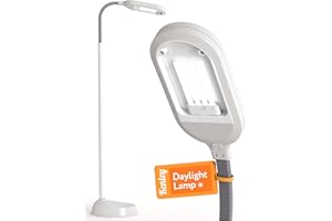 Kenley Daylight Lamp - Reading Light Floor Standing - Natural Bright Sunlight - Energy Saving Bulb for True Colours - Sturdy & Easy to Assemble - Standard Craft Lamps for Living Room or Bedroom