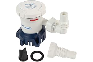 Attwood 5608-7 Tsunami MK2 800 GPH bomba de achique manual roscada de 12 voltios