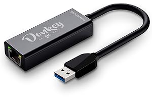 Donkey pc – Adaptador de Red USB 3.0. a Gigabit Ethernet. Adaptador USB Ethernet 10/100/1000 para PC, Equipos con Windows y Sistemas Mac, Linux y Android