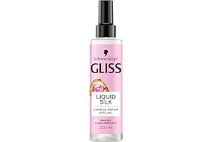 ‎GLISS Gliss Express-Repair-Spülung Liquid Silk (200 ml), Haarspülung für außergewöhnlich weiches Haar, Pflegespülung mit Hitzeschutz bis zu 230 °C