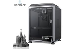 YOOPAI 2024 New Version Creality K1C 3D Printer, 600mm/s Super Fast Printing Speed with AI Camera 300°C High-Temperature Nozzle Inertia Control Direct Extruder Auto Leveling, Support Carbon Fiber Filaments