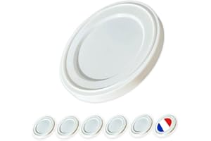 XILMARK Joghurt Deckel kompatibel mit La Fermière, Joghurt-Deckel 67 mm, Wiederverwendbare Joghurt-Deckel, Verstellbare Joghurtgläser-Deckel, Kunststoff-Deckel für große Joghurtbecher (6er Pack)