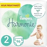 Prima Pampers Harmonie Bebek Bezi 2 Beden (4-8 Kg), Aylık Fırsat Paketi, 96 Adet