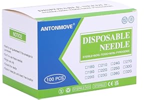 ANTONMOVE Dispensing Accessories Stainless Steel Industrial Pipes Laboratory Supplies 100pcs (32G 4MM)