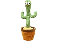 Bisofice Dancing Cactus, Singing Cactus Toy, Electronic Plush Toy with Lighting for Home Holiday Decoration for Kids Children