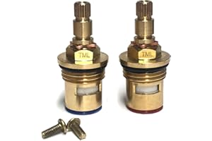 TML Bristan VS01-C20 | BS5412 XZ Compatible Tap Cartridge Valve Quarter Turn x 51mm x 20 1/2" BSP (No Threaded Collar)