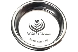 Filtro ciego Via Crema, 58 mm, filtro ciego, limpieza fabricado en Italia (VIA CREMA By Ims), filtro ciego para máquina de café espresso, accesorio de repuesto