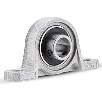 8 Cuscinetti Flangiati KP002 In Lega Di Zinco - Foro 15 Mm, 80x43 Mm, Per Macchinari