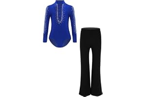 RUNQHUI Konståkningsklänning, pojke, barn, bodysuit skjorta och dansbyxor, latin dansset