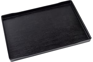 OMEM Reptile Bowl Large Food and Water Dish Also Fit for Bath (XL, Black)