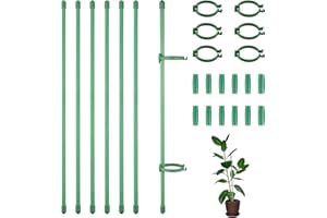 RHHGHY 30 Pcs Soporte para Plantas, Soporte para Orquídeas, Cañas para Tomateras, Palos para Tomateras En Huerto, Tutor Plantas para Plantas Interiores Exteriores