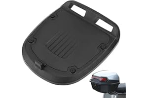 Fulenyi Motorcycle Top Case Mounting Plate | Motorbike Rear Luggage Mounting Rack - Motorcycle Tail Box Trunk Lock Storage Carrier Rack for Battery Cars