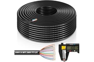 BILIPLE 13 Adriges Anhänger Kabel 5m, Fahrzeugkabel 13 adrig Kabel Anhänger 13polig Camping Fahrzeugleitung Kabelquerschnitt 13x0.5mm² 13 poliger Anhängerkabel für Anhänger KFZ LKW RV