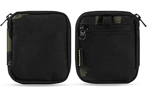 VIPERADE VE34 Mini EDC Bolsa Organizador, Pequeña Bolsa de Herramientas para Hombres, Mini Bolsa Táctica EDC Compacta, Pequeña Bolsa con Cremallera YKK Mini Monedero, Bolsa Multiusos para Mini Equipo