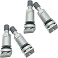 4 Pcs TPMS Valve Stem Replacements, Kit with Four Sensors, Tire Pressure Monitoring for Volvo, BMW, Land Rover, Honda & Hyundai