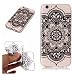 Produktbild HB-Int Hülle für iPhone 6 Plus / 6S Plus Handytasche Silikon Transparent Backcover Durchsichtig mit Schwarz Mandala Muster Ultra Dünn Schutzhülle TPU Bumper Flexible Case