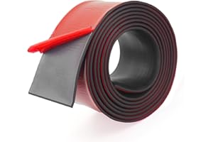 SDLDEER Neoprene Rubber Strip Self Adhesive 80mm(w) x3mm(T) x3m(L) Rubber Sheet Solid Strip for Seal Floor, Supports, Flooring Protection, Crafts, Pads, DIY Gaskets