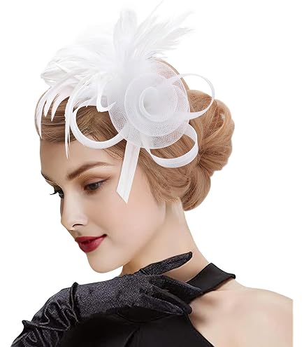 Chapeau Bibi Femme Voile Vintage - Bandeau En Maille Avec Bijou - Vert Foncé - Pour Mariage, Cocktail Et Courses Hippiques