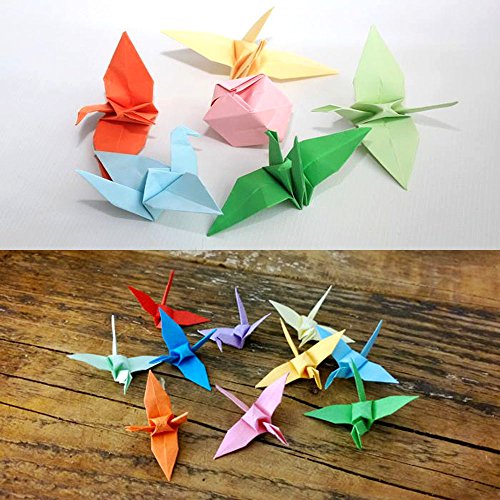 JPSOR 400 Stück Doppelseite Origami Papier Faltpapier (200 Blätter 6,3*6,3 Inch+ 200 Blätter 3,2*3,2 Inch ) - 5