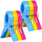 Vicloon banyo havlusu klipsleri 6 adet b&uuml;y&uuml;k clothespins havlu klipsleri plaj havlusu klipsleri plaj ve şezlonglarda r&uuml;zgar g