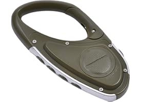 JANURIUM Altimètre de randonnée – Altimètre numérique Multifonctionnel avec Calendrier | Accessoires de randonnée Mousqueton Altimètre pour Femmes Hommes Explorateurs Randonneurs