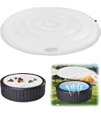 Couverture Gonflable Pour Spa Carré 140 Cm – Protection Isotherme Anti-Vent, Pluie Et Neige Avec Poignées Faciles