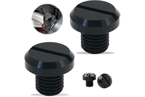 CRRYNUO M10 Motorrad Spiegel Blindstopfen Schrauben, Aluminium Anodische Oxidation Schrauben Gewinde Schraubdeckel Gewinde Verkleidungsschrauben 2×Rechtsgewinde/Clockwise(Ein Paar)