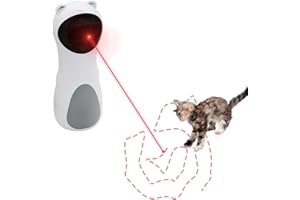 ZVO Jouet Chat Interactif, Jouet Automatique pour Chat Laser avec Trajectoire Aléatoire, Jouet électrique pour Chat Auto-Occupation Intelligence USB Rechargeable pour Chats Petits Chiens