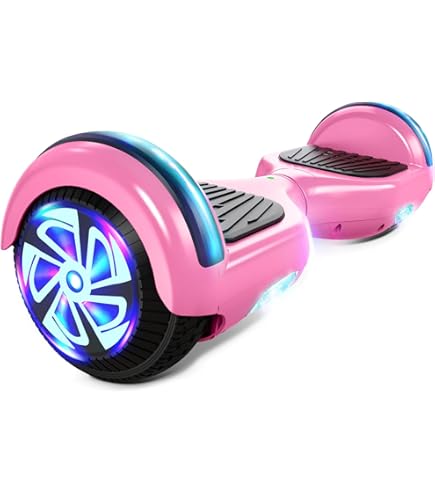 SISIGAD Hoverboard 6.5 Pouces Overboard, Hover Scooter Board Tout-Terrain, Bluetooth et LED Auto-équilibré Scooter électrique Auto-équilibrage pour Enfant et Adult HY-A12 Gris Orangé