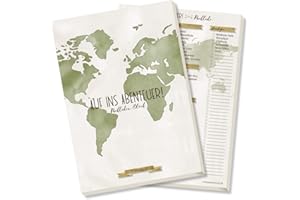 ‎MARYGOESROUND Packlisten-Block mit 50 Blatt, Reiseorganizer, Reisecheckliste zum Abhaken und Ausfüllen, DIN A5