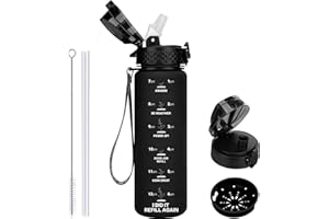 GOPPUS Butelka do picia dla dzieci, szczelna, 0,5 l, sportowa butelka do szkoły, na wędrówki i do studia fitness, 500 ml, ze słomką, nie zawiera BPA