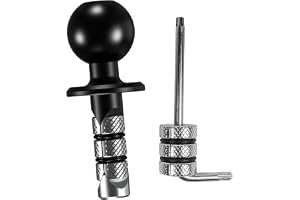 Namvo Metal Motorcykelstamfäste för Fo-Rk med 1" TPU-kula. Lämplig för stamhål med diametrar från 12 mm till 25,4 mm. Kompati