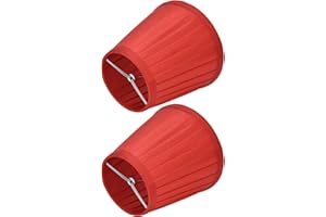 CAIQINLEN Double petit abat-jour à pince sur ampoule, style classique et avancé Double petit abat-jour pour lampe de table pour applique murale pour lustre(PX31)