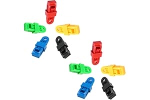 YOUNLEN 10pc Clip per Teloni,Clip per Tenda da Esterno Antivento e Parasole,accessori camper,Teloni Morsetto,clip per telo ombreggiante,Tende da Sole(10)