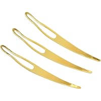 3-teiliges Dreadlock-Werkzeug-Set – Interlocking Tool Für Sisterlocks & Dreadlocks, Aus Stahl | In Gold, Silber & Roségold, 5,7 Cm, Zum Flechten & Verriegeln
