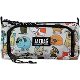 JACBAG PRIME XL-LASTİK AYRA&Ccedil;LI İKİ B&Ouml;LMELİ KALEM KUTUSU (Neşeli Patiler)