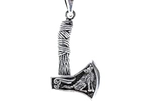 Kiss of Leather Axe Pendant 925 Sterling Silver No. 395
