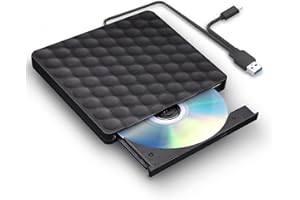 XIAOXIN Lettore CD DVD Esterno Portatile, Masterizzatore DVD Esterno, Lettore CD Esterno per Pc Desktop Tower, Disco Esterno Ultra Slim USB 3.0, compatibile con Windows 11/10/8.1/7/XP, Linux e Mac OS