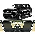 Able 3D-FIX Type Car Non-Magnetic Sun Shade Curtains for Volvo- XC40 Set of 6 Pcs