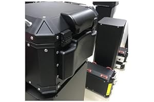 TISSTING Motorcycle Rear Trunk Backrest, Universal Motorbike Rear Tail Top Box/Case Backrest Cushion PU Protection Buffer Pad, Trunk Protection Pad