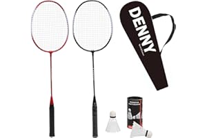 Crystals Badminton Racket Set for 2-4 Players | Fun Game for Kids & Adults | Includes Racquets, Shuttlecocks & Carry Bag | Perfect for Garden, Beach & Outdoor Sports