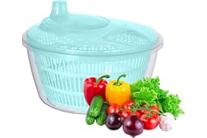 BUOGINT Lettuce Cleaner Spinner Large Salad Spinner, Salad Spinner Lettuce Dryer Fruit Washer, Salad Spinner with Lid, Quick and Easy Multi-Use Lettuce Spinner, Vegetable Dryer