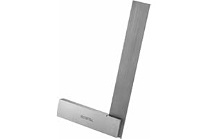 Squadra da falegname Faithfull Engineers in acciaio da 150 mm (6 pollici) - Lama in acciaio temprato e rettificata di precisione, strumento di marcatura, misurazione e tracciamento preciso per la lavorazione di metalli e legno