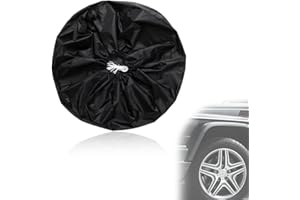QOWUXHZ 1 Pieza Funda Rueda Repuesto Cubierta Para Neumáticos Bolsas Para Neumáticos Rueda Cubierta Protectora Cubierta Para Rueda De Repuesto Diámetro Con Asa 65Cm Negro