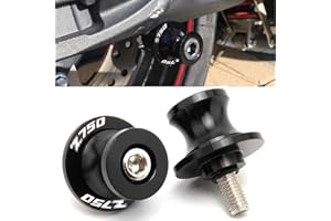 ‎QJY-MOTOR PART-STORE 2pcs Montageständer Racingadapter M10 Bobbins CNC Ständeraufnahme Für Z750/S 2005-2013 Z750R 2011-2013-Schwarz