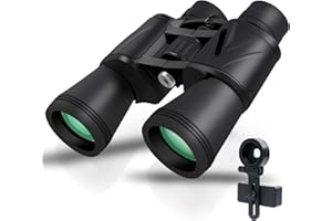 Umitive Fernglas 10x50, HD Fernglas Erwachsene für Vogelbeobachtung, Wandern, Jagd, Sightseeing, FMC-Linse große Vergrößerung, Feldstecher inkl Tragetasche, Tragegurt, Smartphone-Adapter