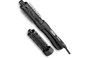 BaByliss Brosse soufflante Shape & Smooth - Coiffe grâce à un flux d'air puissant, Embouts de 30 mm et 20 mm, Fonction air froid, Séchage et coiffage rapides, noir, AS82E