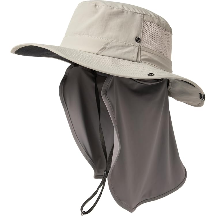 Fischerhut Mit Ring- Und Sicherheitsnadel-Deko – 100% Baumwolle, Verstellbar, Sonnenschutz Für Damen & Herren