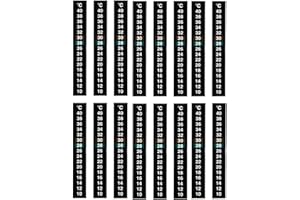 LOOPUNK 16 Pcs Thermomètre d'Aquarium,Autocollant Thermomètre Intérieur, Thermomètre Aquarium Autocollant, pour la production de Dière vin Aquarium